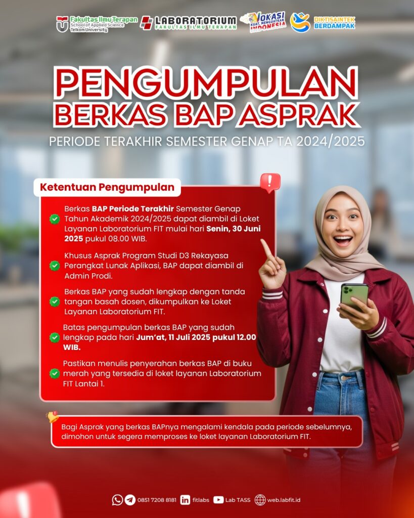 PENGUMPULAN BERKAS BAP ASPRAK PERIODE TERAKHIR SEMESTER GENAP TA 20242025