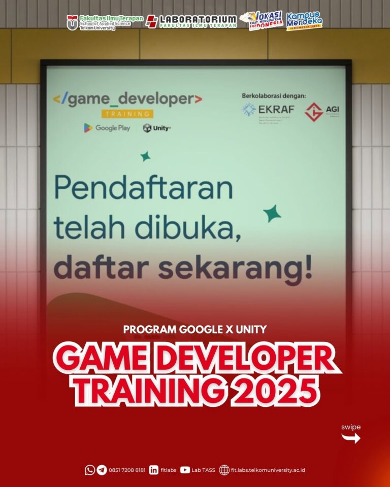 Pendaftaran Game Developer Training Google Play x Unity Program 2025