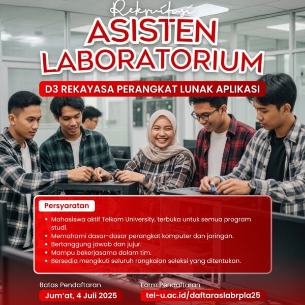 REKRUITASI ASISTEN LABORATORIUM D3 REKAYASA PERANGKAT LUNAK APLIKASI 2025