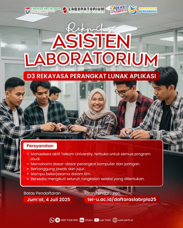 REKRUITASI ASISTEN LABORATORIUM D3 REKAYASA PERANGKAT LUNAK APLIKASI 2025