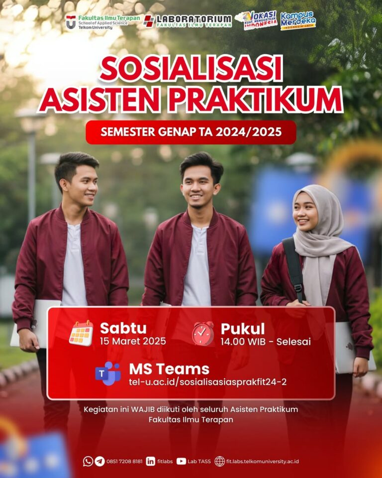 SOSIALISASI ASISTEN PRAKTIKUM SEMESTER GENAP TA 2024/2025