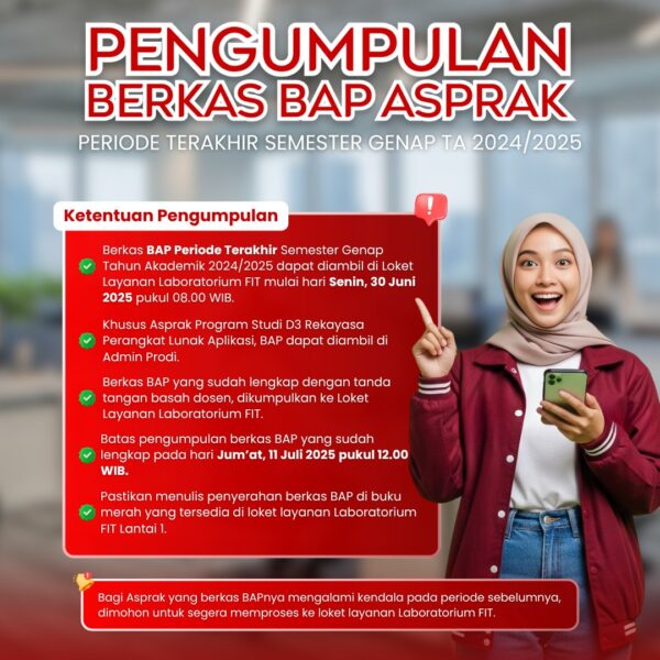 PENGUMPULAN BERKAS BAP ASPRAK PERIODE TERAKHIR SEMESTER GENAP TA 2024/2025