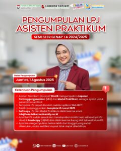 PENGUMPULAN LPJ ASISTEN PRAKTIKUM SEMESTER GENAP TA 20242025
