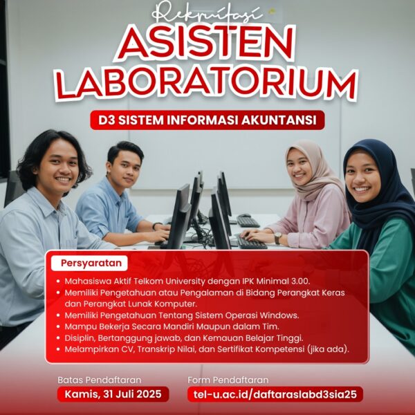 REKRUITASI ASISTEN LABORATORIUM D3 SISTEM INFORMASI AKUNTANSI TAHUN 2025