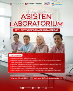 REKRUITASI ASISTEN LABORATORIUM S1 TERAPAN SISTEM INFORMASI KOTA CERDAS TAHUN 2025