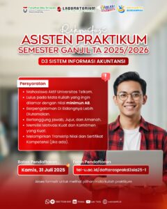 REKRUITASI ASISTEN PRAKTIKUM D3 SISTEM INFORMASI AKUNTANSI SEMESTER GANJIL TA 20252026