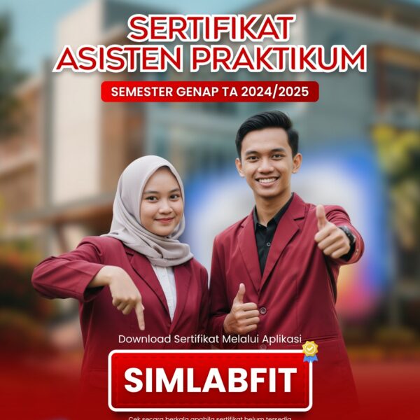 DOWNLOAD SERTIFIKAT ASISTEN PRAKTIKUM SEMESTER GENAP TA 2024/2025