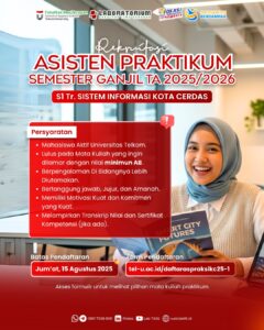 REKRUITASI ASISTEN PRAKTIKUM S1 TERAPAN SISTEM INFORMASI KOTA CERDAS SEMESTER GANJIL TA 2025/2026