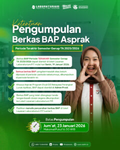 KETENTUAN PENGUMPULAN BERKAS BAP ASPRAK PERIODE TERAKHIR SEMESTER GENAP TA 2025/2026
