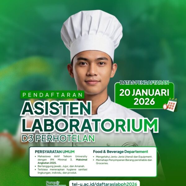 REKRUITASI ASISTEN LABORATORIUM D3 PERHOTELAN 2026