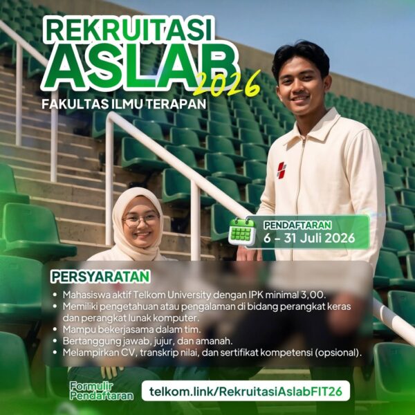 REKRUITASI ASISTEN LABORATORIUM FAKULTAS ILMU TERAPAN TAHUN 2026